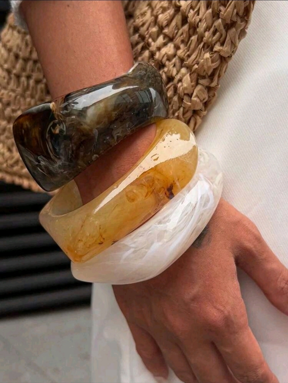 Set Of 3 Chunky Bracelets
